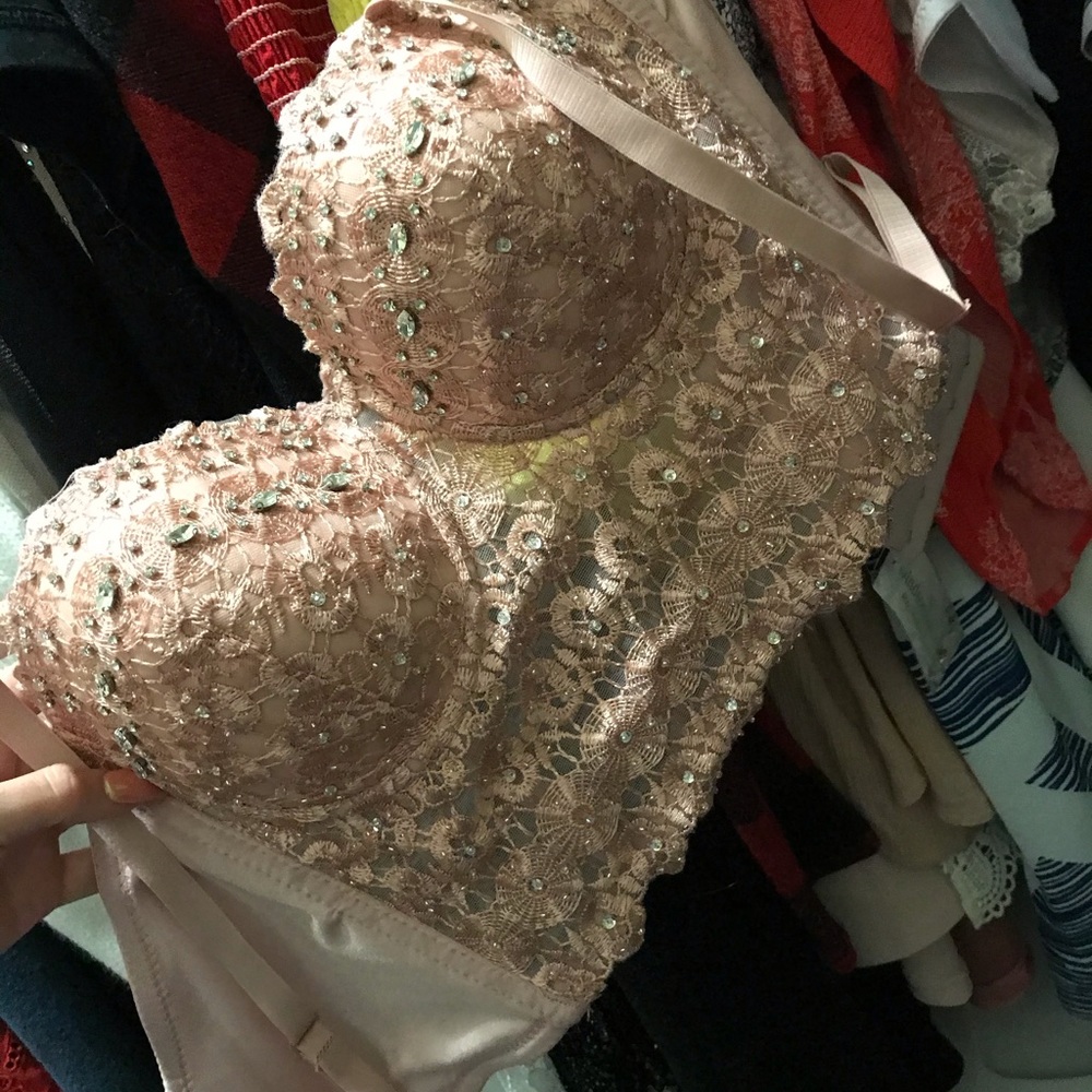 Jeweled Bustier/Crop Top